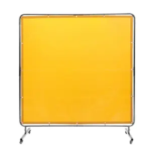 VEVOR Welding Screen with Frame Yellow 6 x 6 ft. product image 1