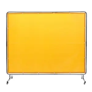 VEVOR Welding Screen with Frame Yellow 6 x 8 ft. product image 1