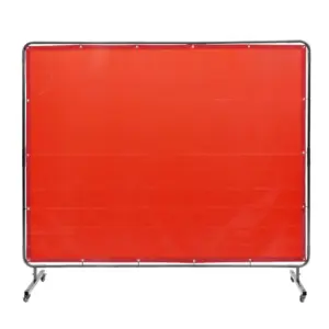 VEVOR Welding Screen with Frame Red 6 x 8 ft. product image 1