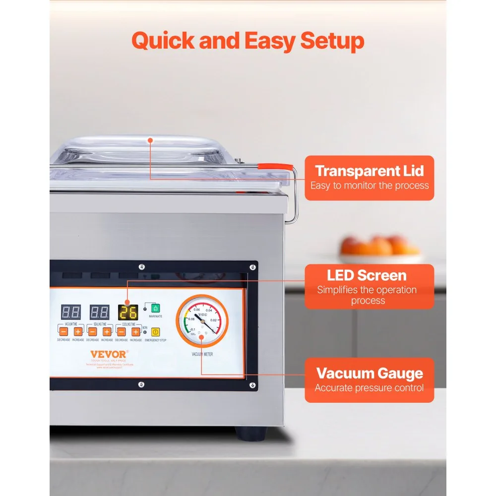 VEVOR Chamber Vacuum Sealer Tabletop 300W product image 6