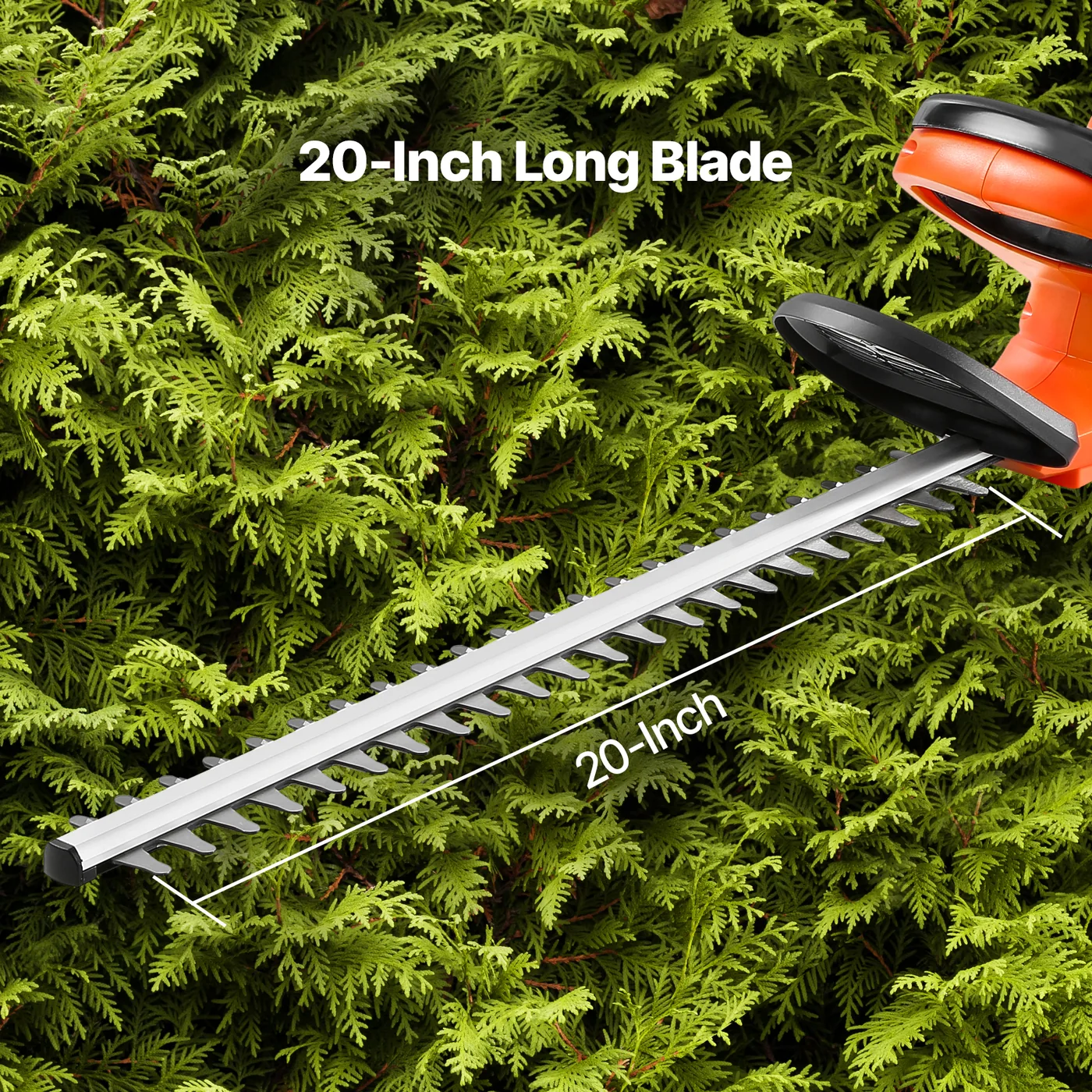 VEVOR Electric Hedge Trimmer Low Branch 18 inch Powerful Cordless Hedge Trimmer