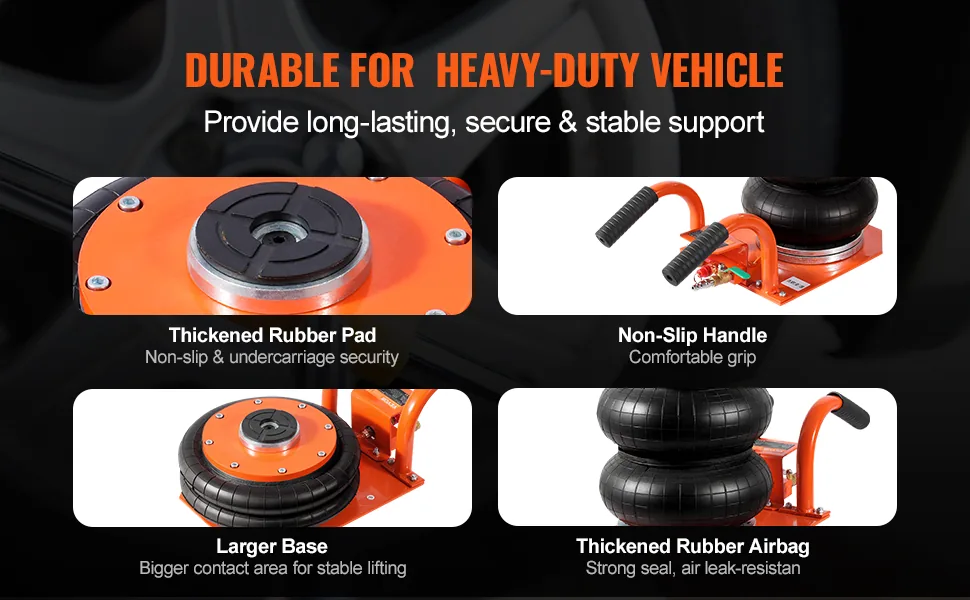 VEVOR Air Jack Short Grip Handle Orange feature 3