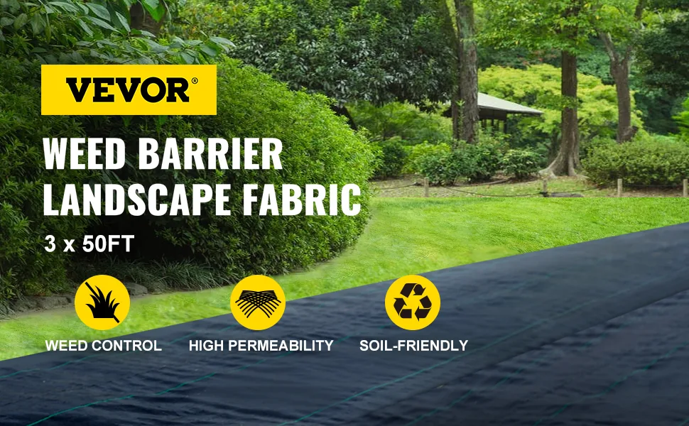 VEVOR weed barrier landscape fabric overview