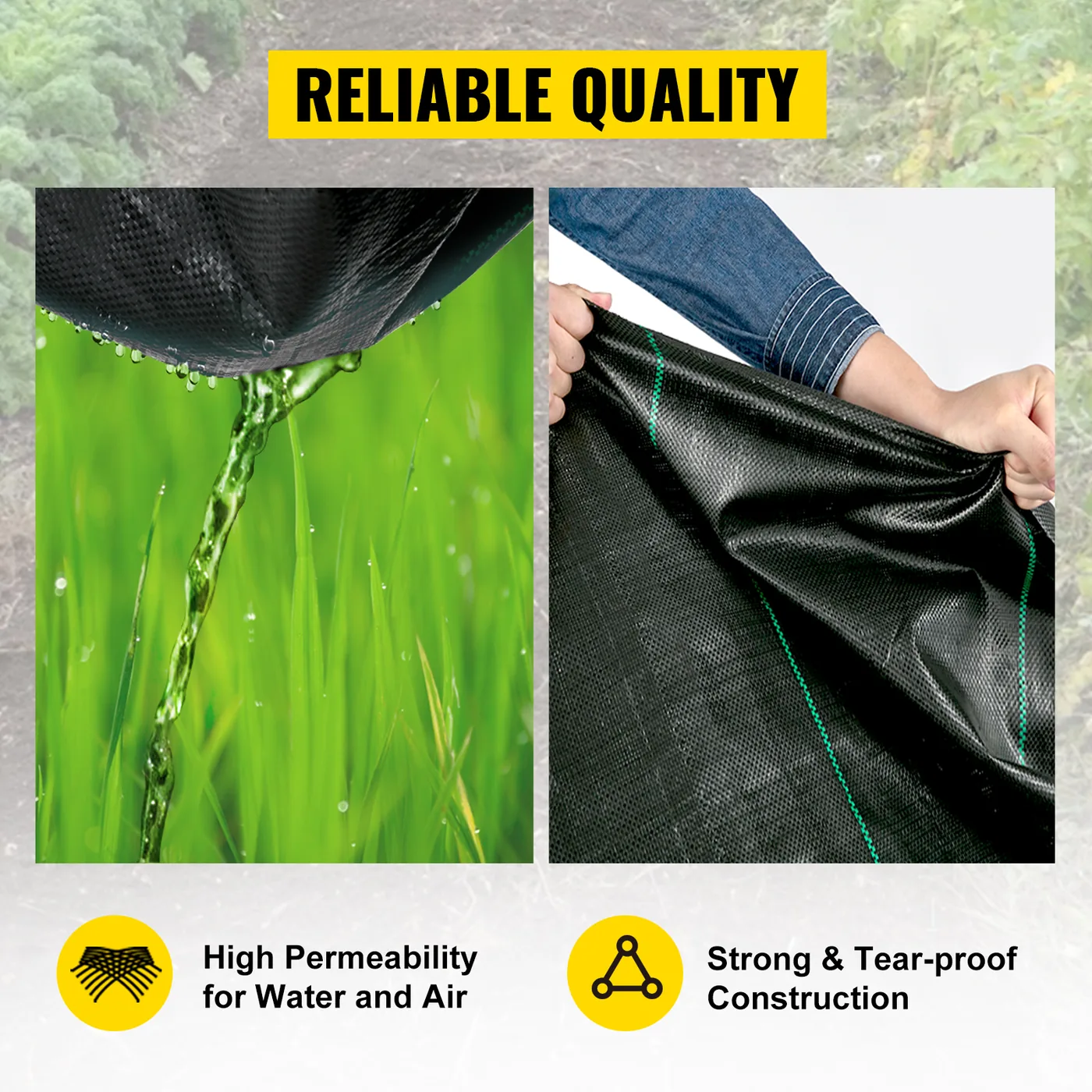 VEVOR weed barrier fabric roll unrolled