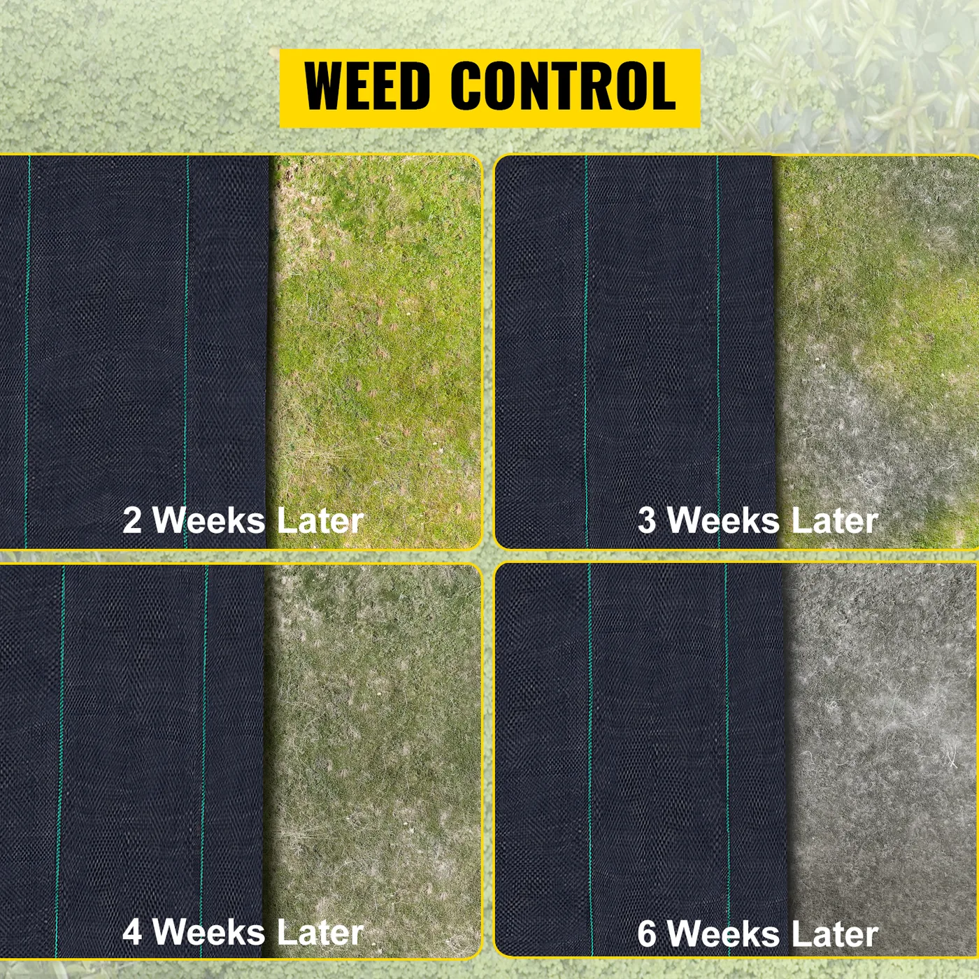 VEVOR 5.8 oz Weed Barrier 3 x 300 ft Landscape Fabric heavy duty fabric detail 3