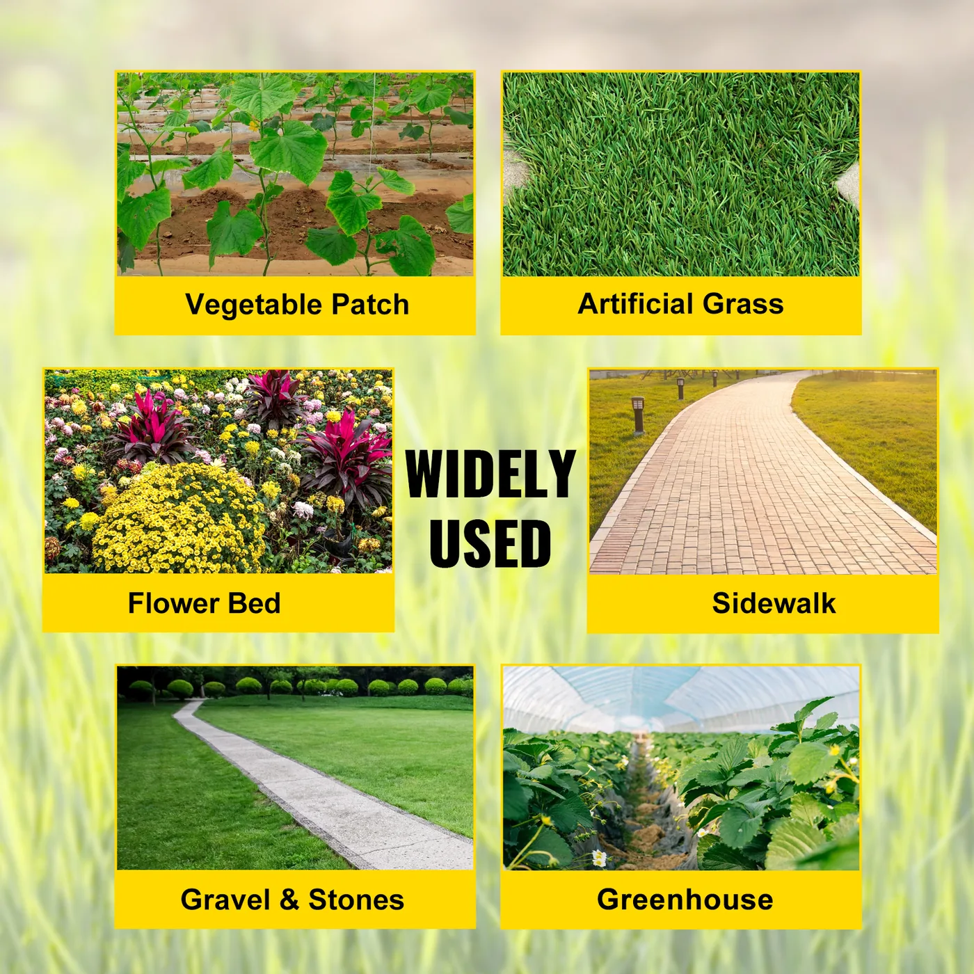 VEVOR 5.8 oz Weed Barrier 3 x 300 ft Landscape Fabric water permeable detail 3