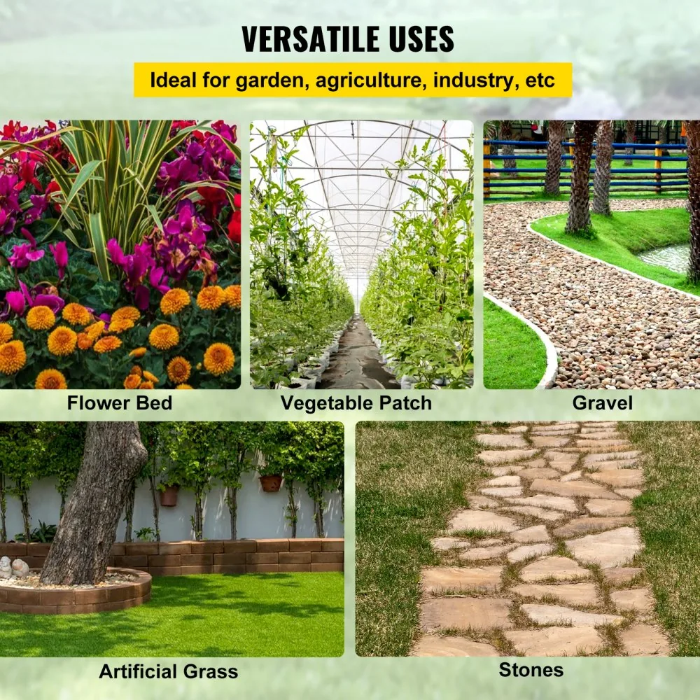 VEVOR 5.8 oz Weed Barrier 4 x 100 ft Landscape Fabric dimensions