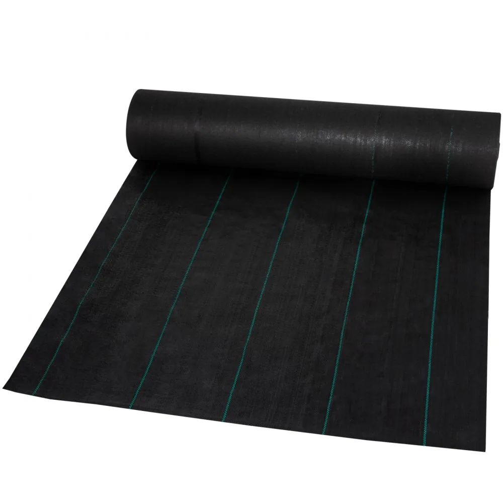 VEVOR 5.8 oz Weed Barrier 4 x 100 ft Landscape Fabric durability detail