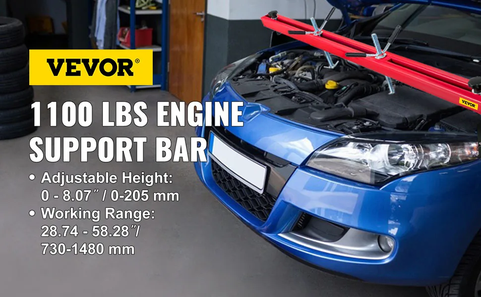 VEVOR Engine Support Bar 1100 Lbs Capacity Engine Transverse overview