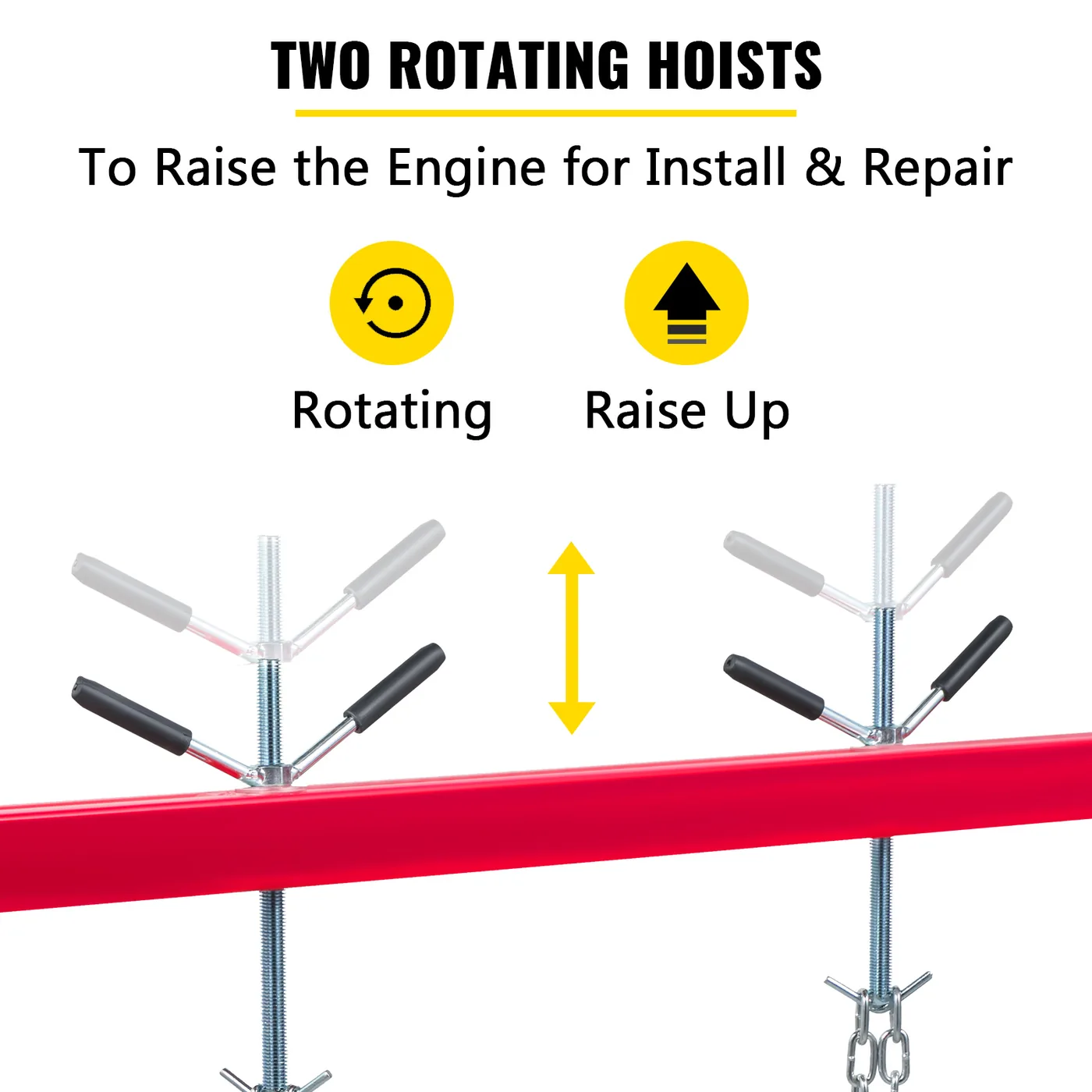 VEVOR Engine Support Bar 1100 Lbs Capacity Engine Transverse feature 3