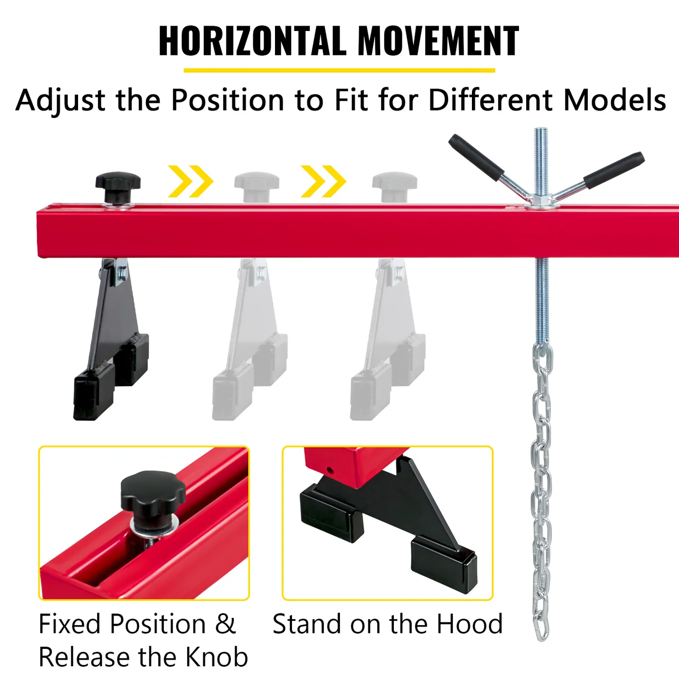 VEVOR Engine Support Bar 1100 Lbs Capacity Engine Transverse feature 5