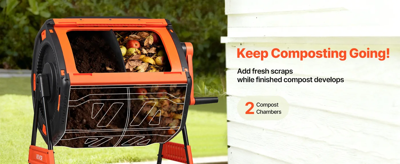 VEVOR Compost Tumbler 53gal feature 1