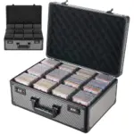 VEVOR 4 row graded card case with lock front view