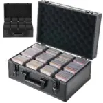 VEVOR 4 row graded card case with lock front view