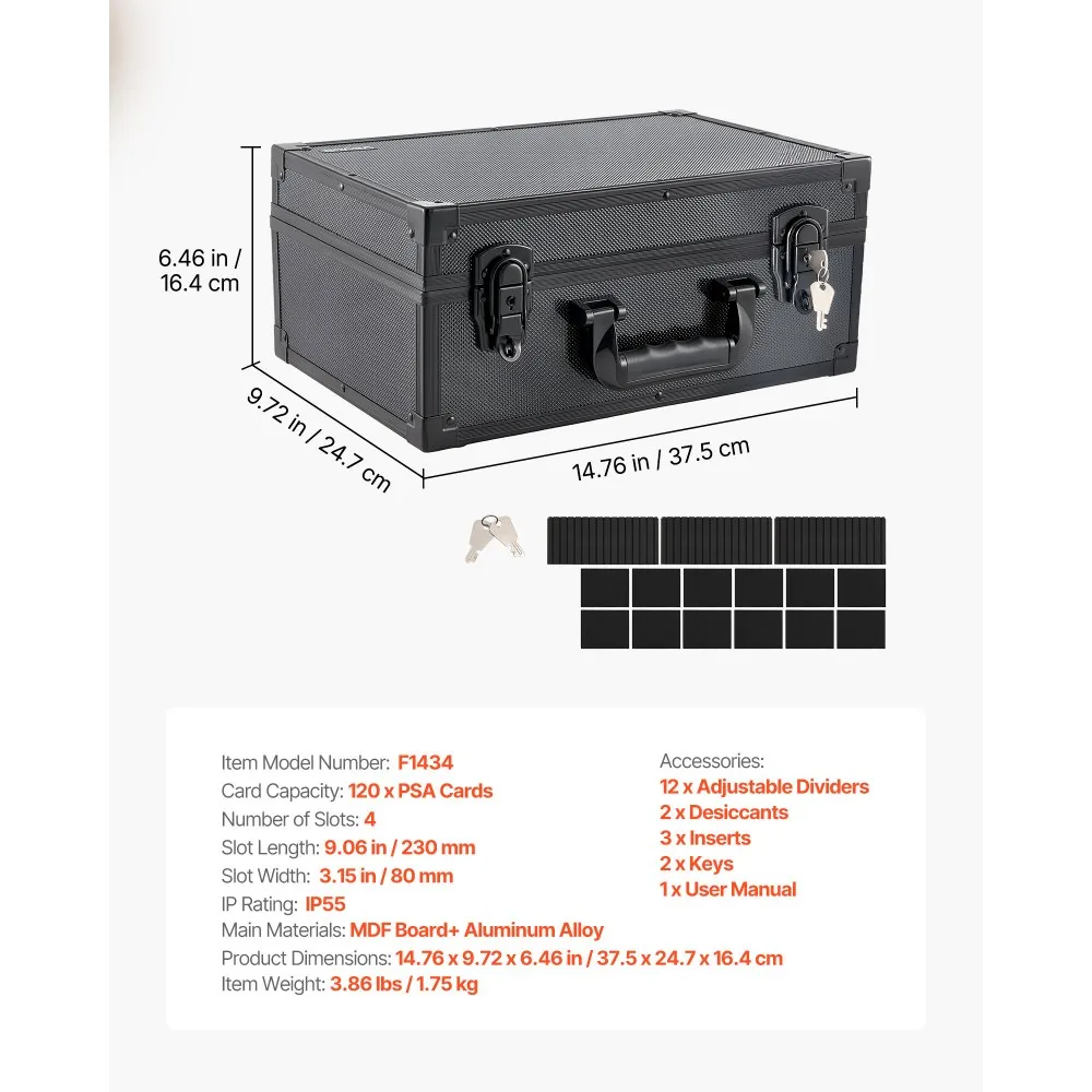 VEVOR card case aluminum alloy corners durable build