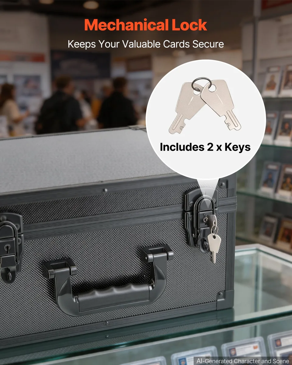 VEVOR graded card case adjustable EVA dividers