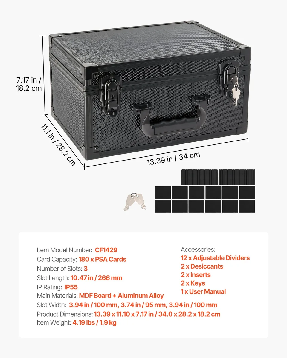 VEVOR card case aluminum alloy corners durable build