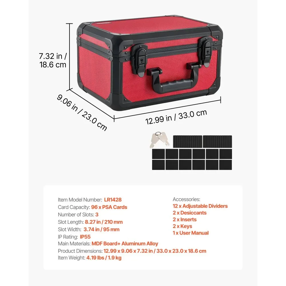 VEVOR card case aluminum alloy corners durable build