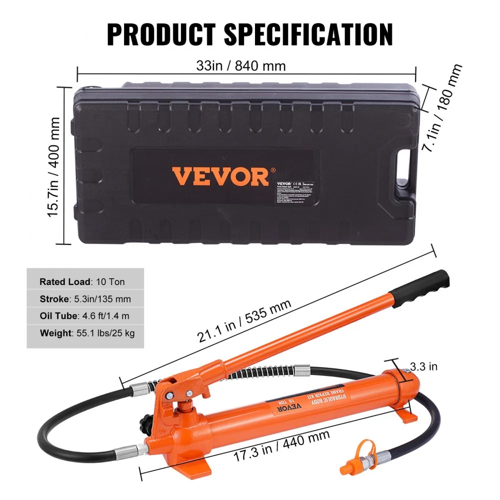 VEVOR 10 Ton Porta Power Kit Plastic Material+Wheels product image 7