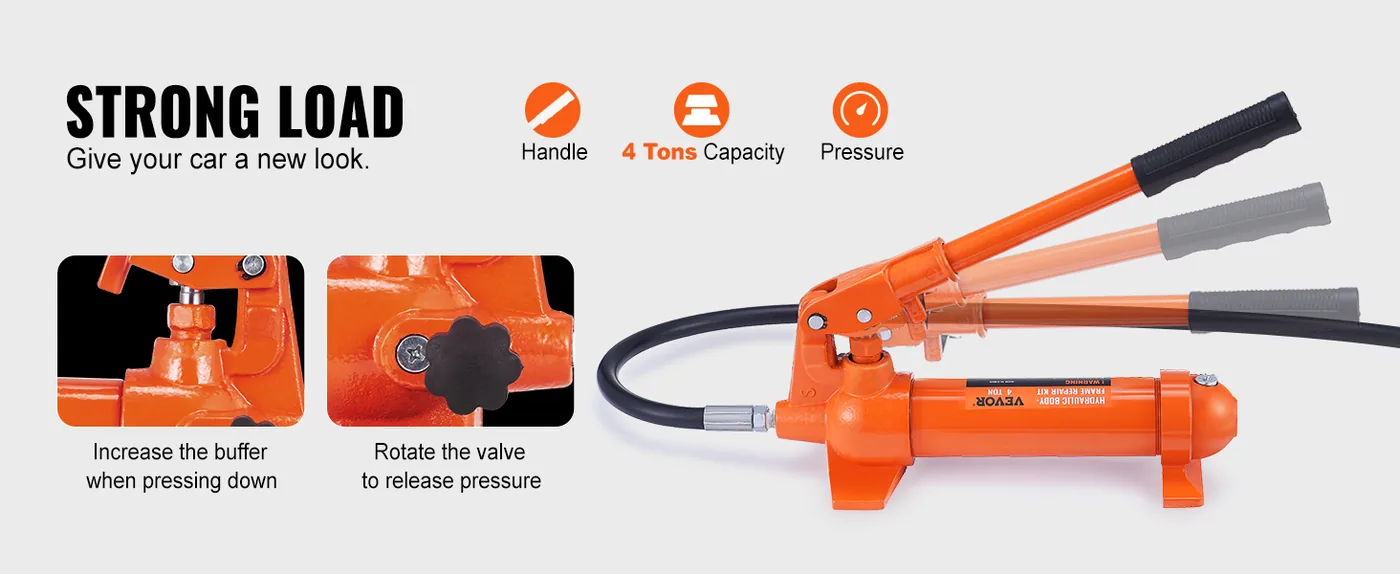 VEVOR 4 Ton Porta Power Kit Plastic Material Super Load-Bearing