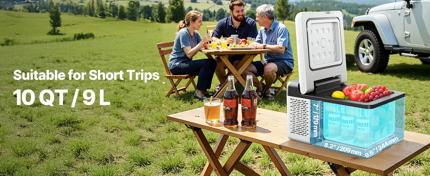 VEVOR 10 qt portable car refrigerator for travel