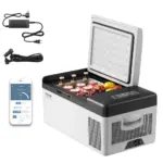 VEVOR 16 qt portable car refrigerator front view