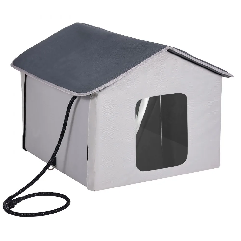 VEVOR heated cat house folding storage