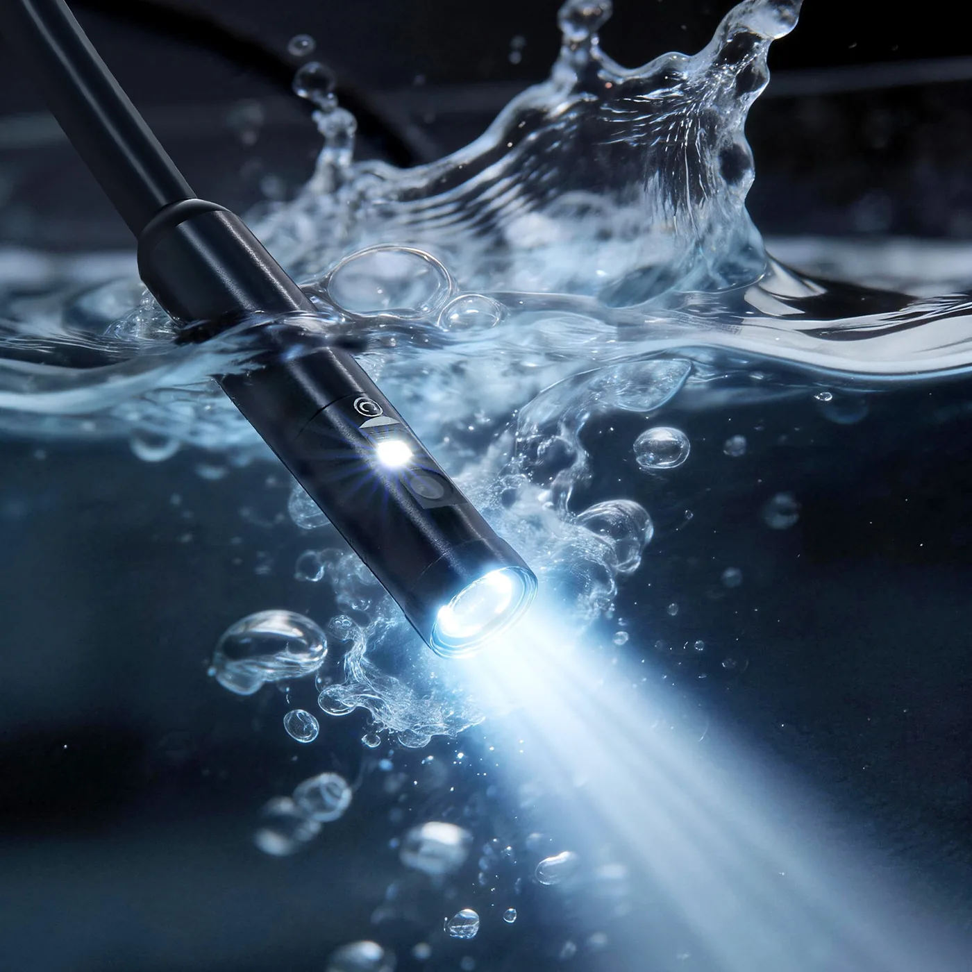 VEVOR Triple Lens Endoscope with Light 4.5 inch IP67 Waterproof