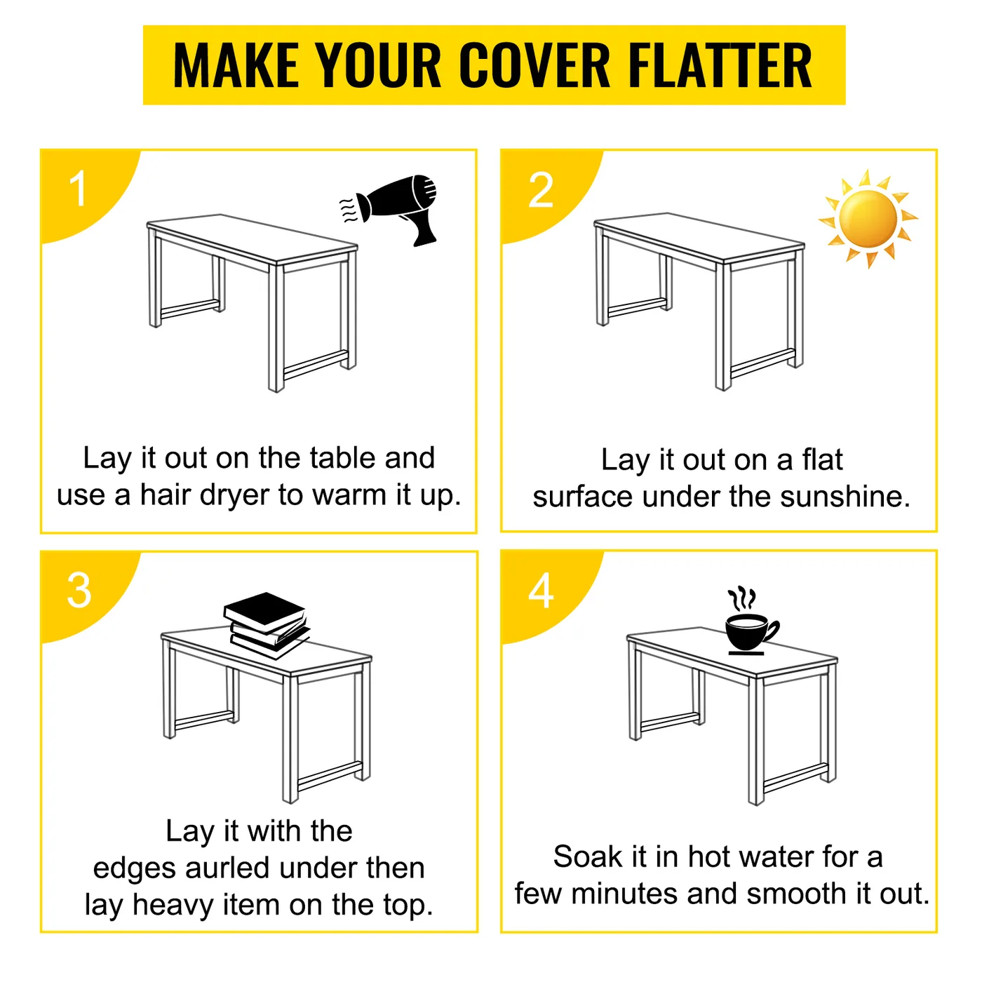 VEVOR Plastic Table Cover 36 x 60 Inch 2.0mm feature 5
