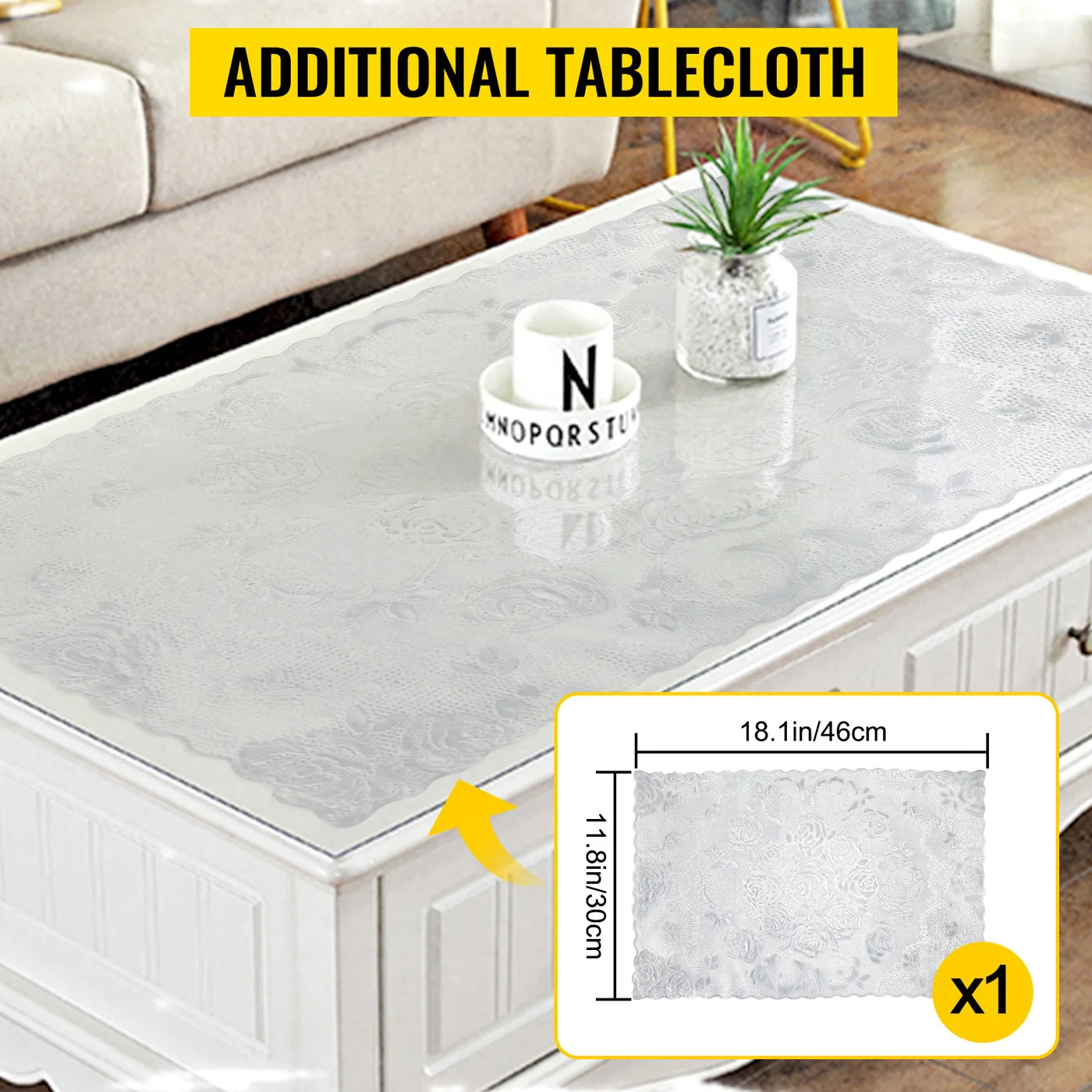VEVOR Plastic Table Cover 36 x 60 Inch 2.0mm feature 6
