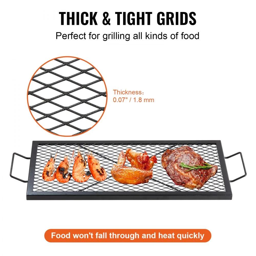 VEVOR X-Marks Fire Pit Grill Grate 32 x 15 in product image 4