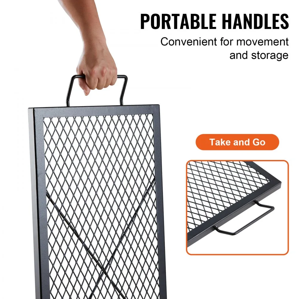 VEVOR X-Marks Fire Pit Grill Grate 32 x 15 in product image 5