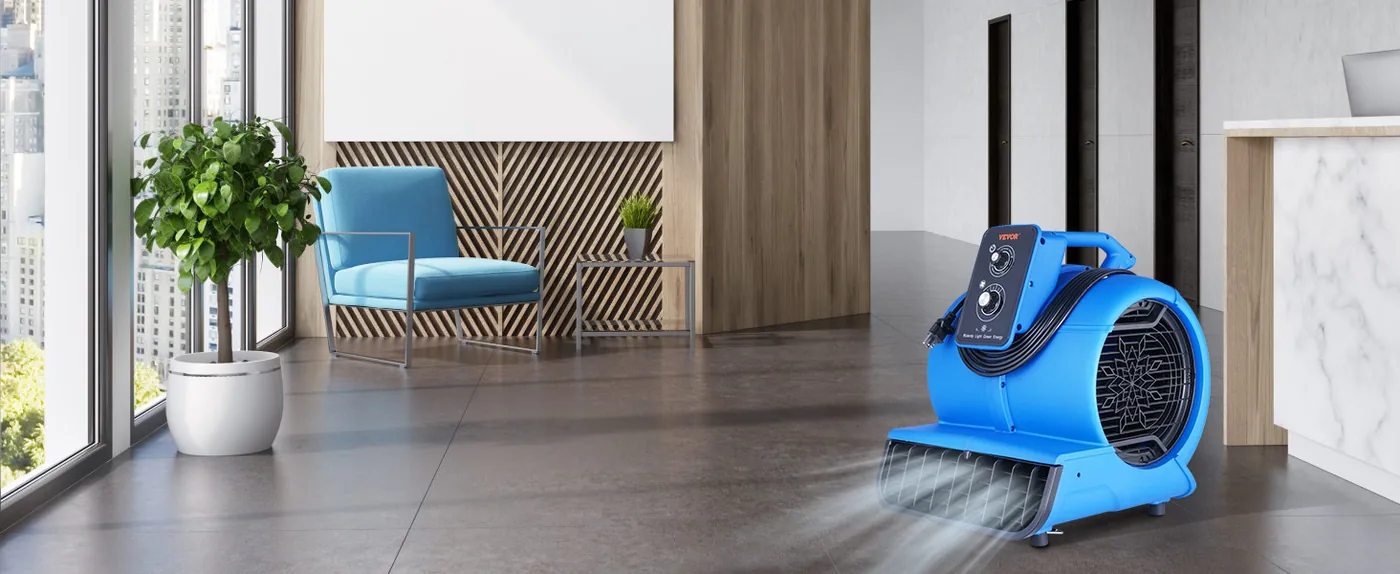 VEVOR Floor Blower 0&deg;、 20&deg;、45&deg;、90&deg; 1800 RPM Commercial Use