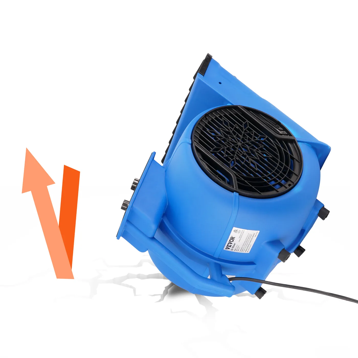VEVOR Floor Blower 0&deg;、 20&deg;、45&deg;、90&deg; 1800 RPM Impact Resistant