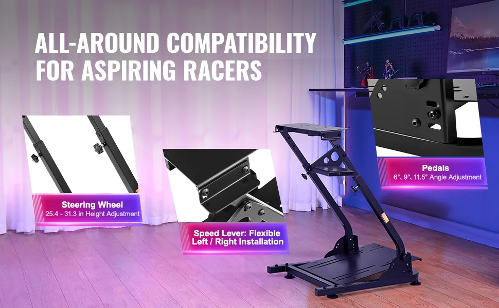 VEVOR G920 Racing Steering Wheel Stand Shifter Mount fit for overview