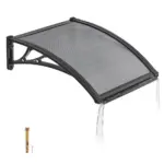 VEVOR Awnings for Door Entrance 24*24 inches Smoke Gray product image 1