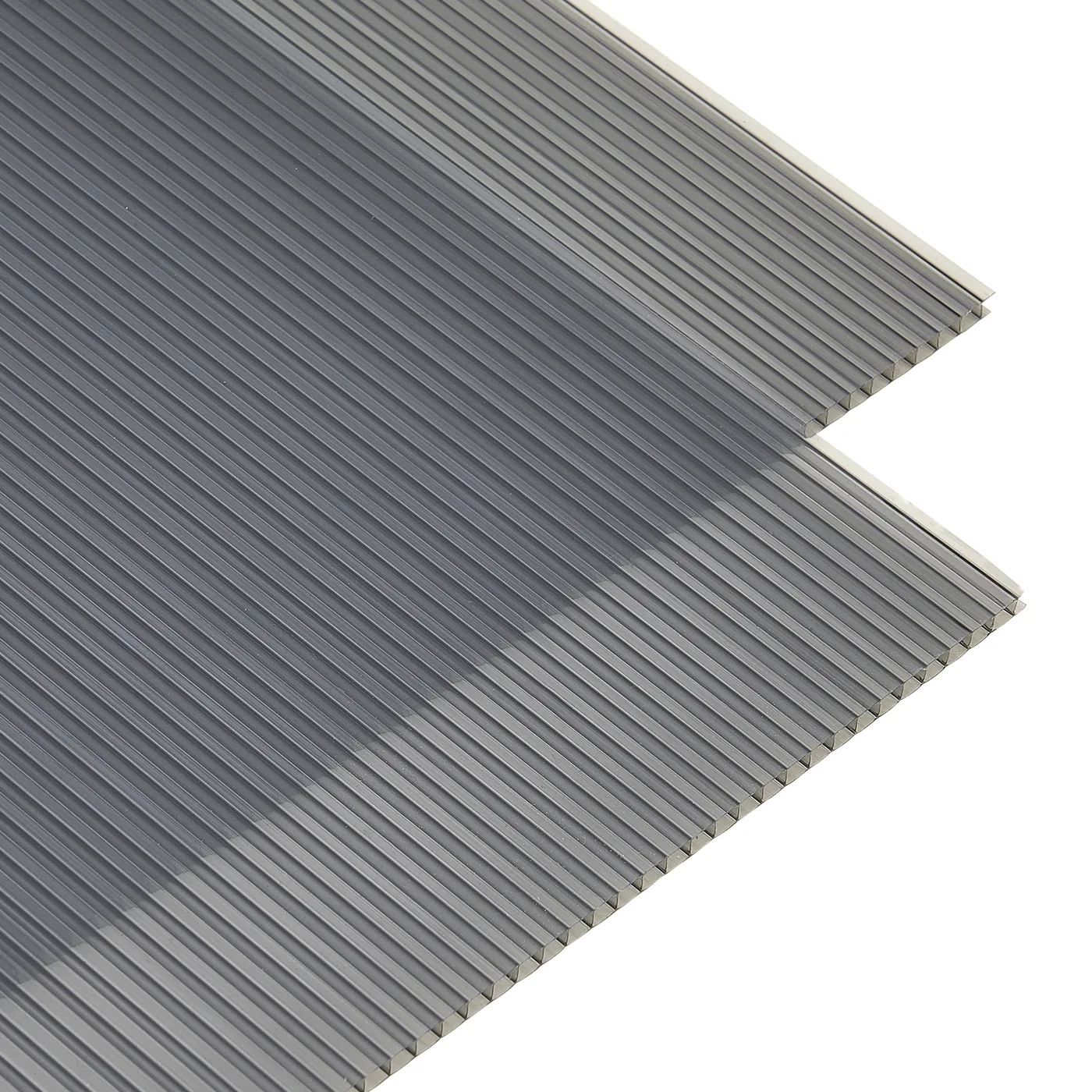 VEVOR Awnings for Door Entrance 24*24 inches Smoke Gray PC Solid Panel