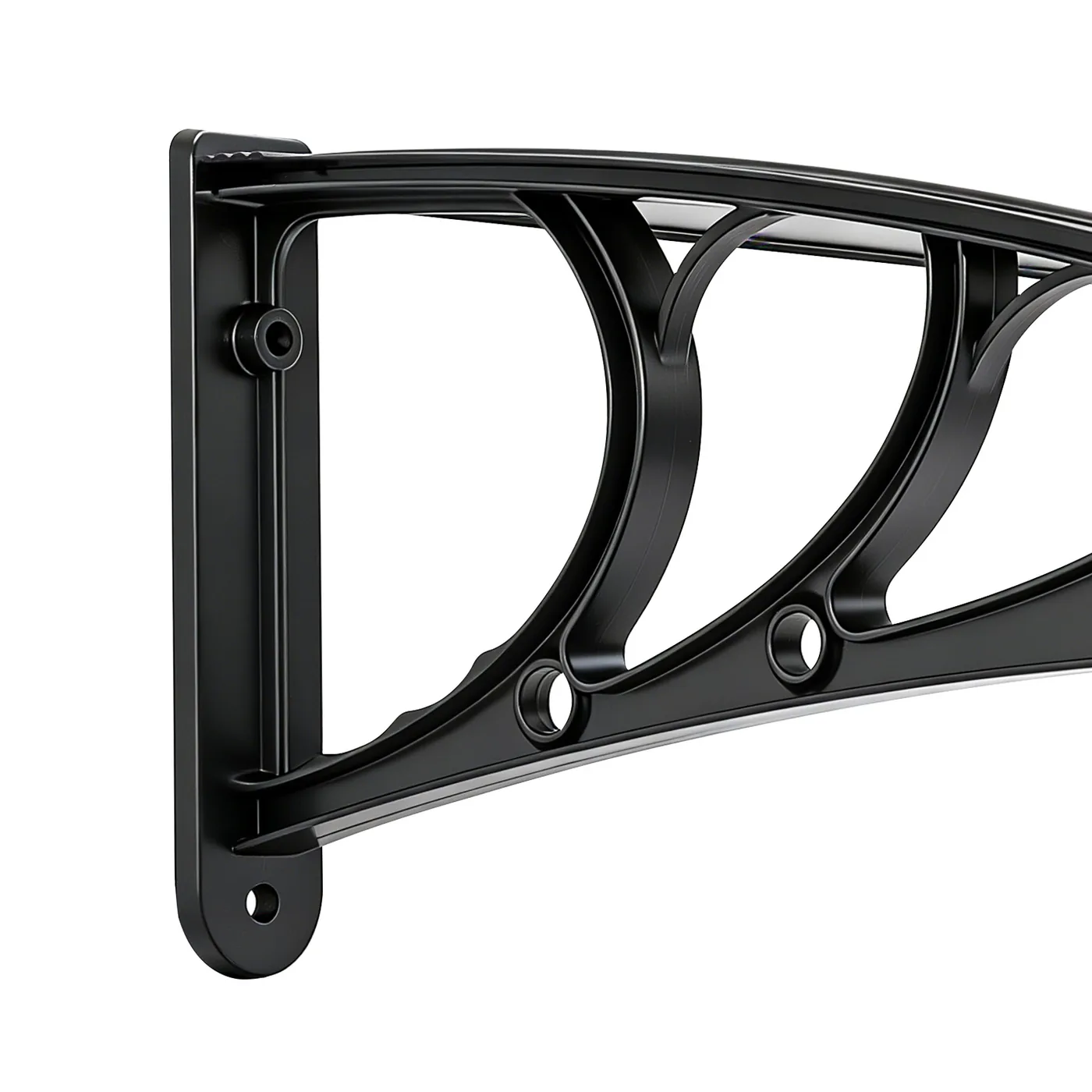 VEVOR Awnings for Door Entrance 30*40 inches Smoke Gray High-Toughness ABS Bracket