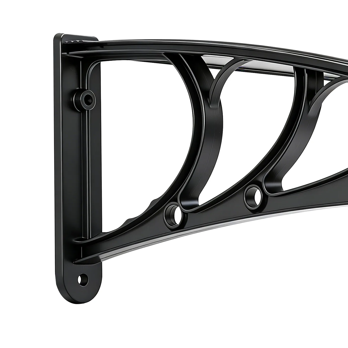 VEVOR Awnings for Door Entrance 40*120 inches Brown High-Toughness ABS Bracket