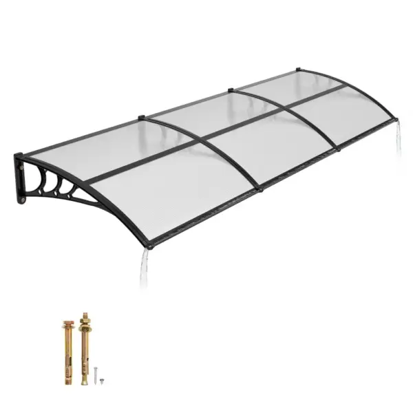 VEVOR Awnings for Door Entrance 40*120 inches Transparent product image 1
