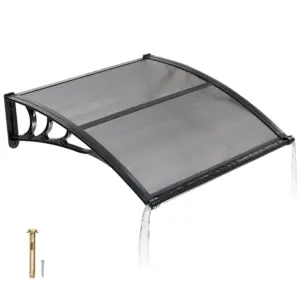 VEVOR Awnings for Door Entrance 40*40 inches Smoke Gray product image 1