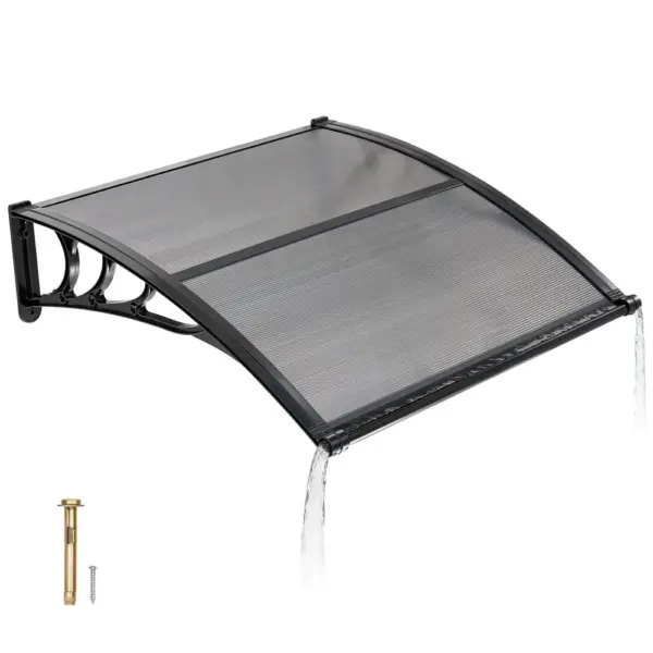 VEVOR Awnings for Door Entrance 40*40 inches Smoke Gray product image 1