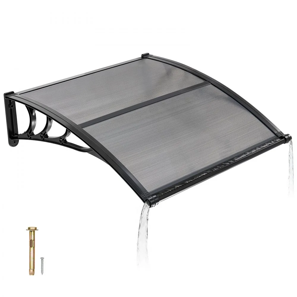 VEVOR Awnings for Door Entrance 40*40 inches Smoke Gray product image 1