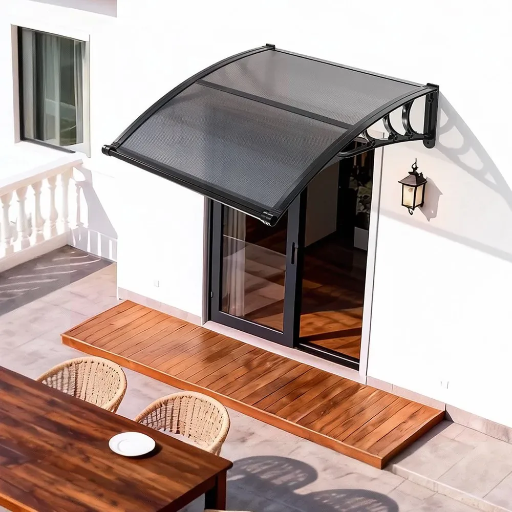 VEVOR Awnings for Door Entrance 40*40 inches Smoke Gray product image 8