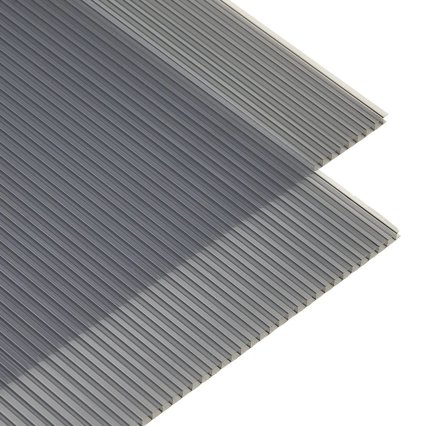 VEVOR Awnings for Door Entrance 40*40 inches Smoke Gray PC Solid Panel
