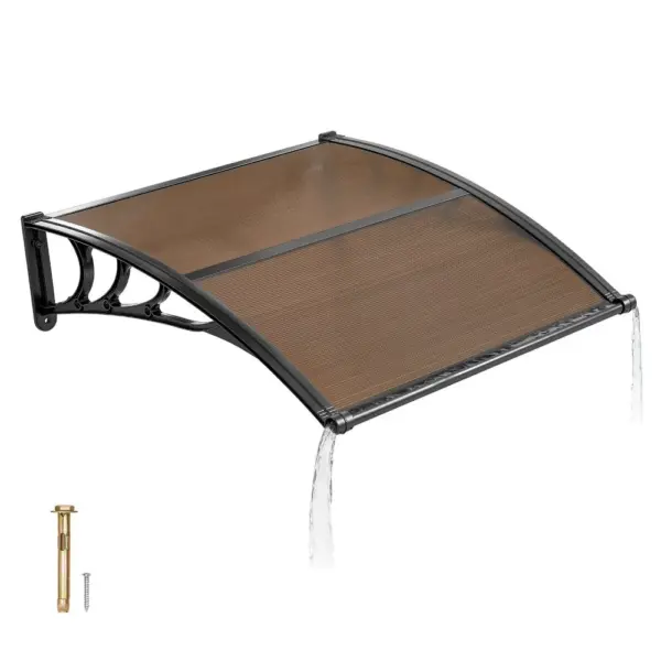 VEVOR Awnings for Door Entrance 40*40 inches Brown product image 1
