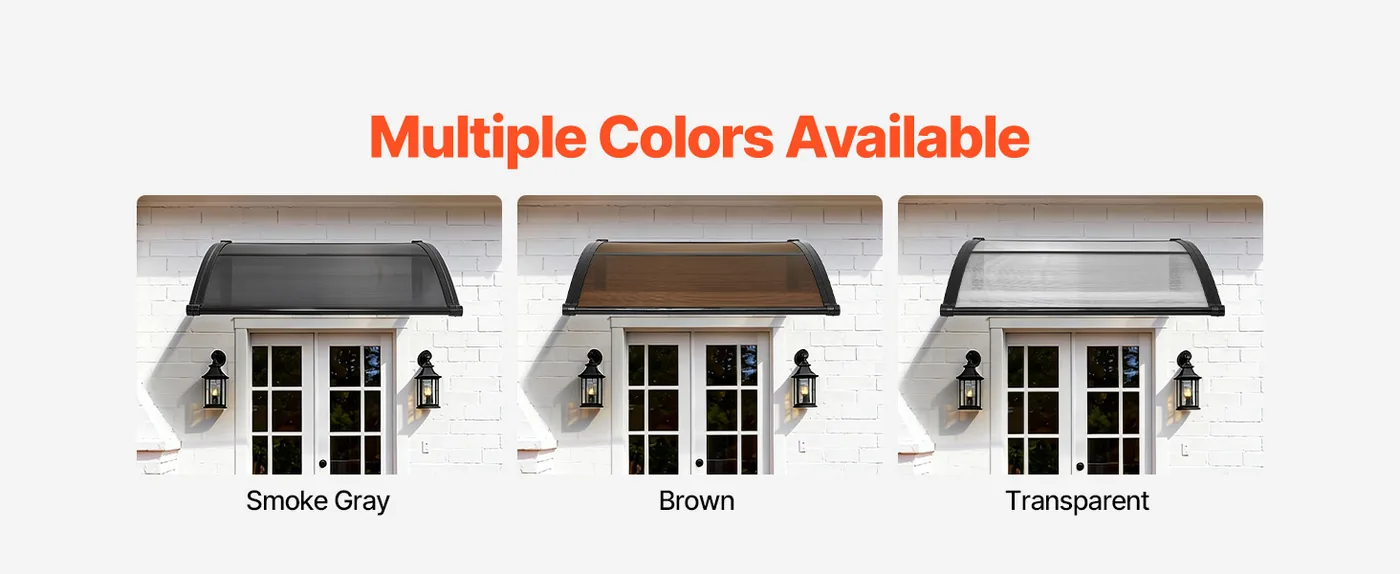 VEVOR Awnings for Door Entrance 40*40 inches Brown Multiple Colors Available