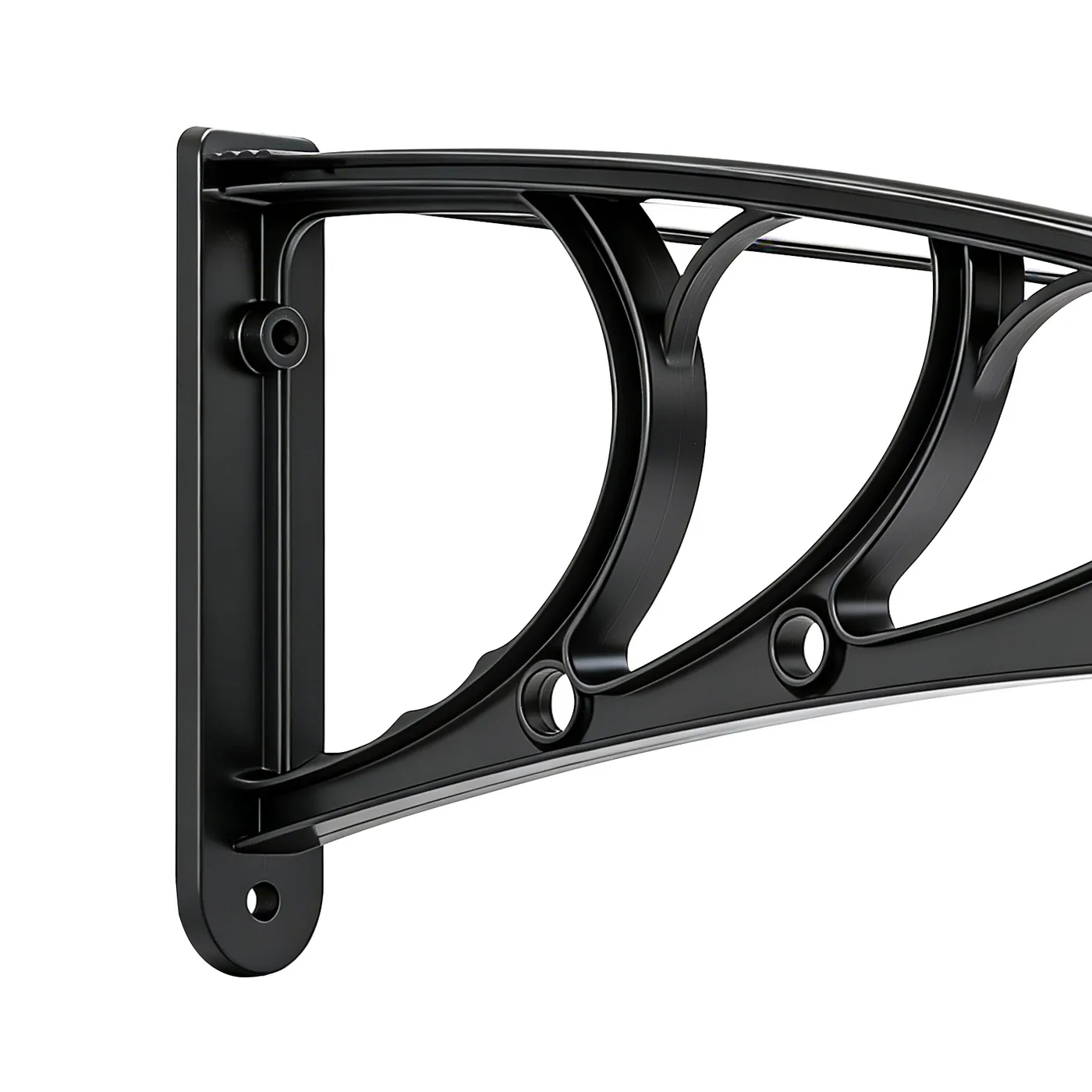 VEVOR Awnings for Door Entrance 40*40 inches Transparent High-Toughness ABS Bracket