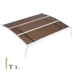 VEVOR Awnings for Door Entrance 40*48 inches Brown product image 1