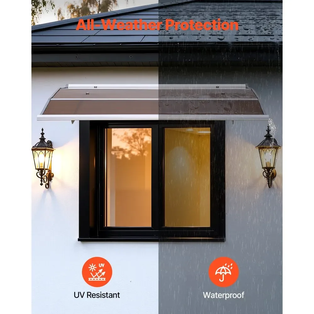 VEVOR Awnings for Door Entrance 40*48 inches Brown product image 3